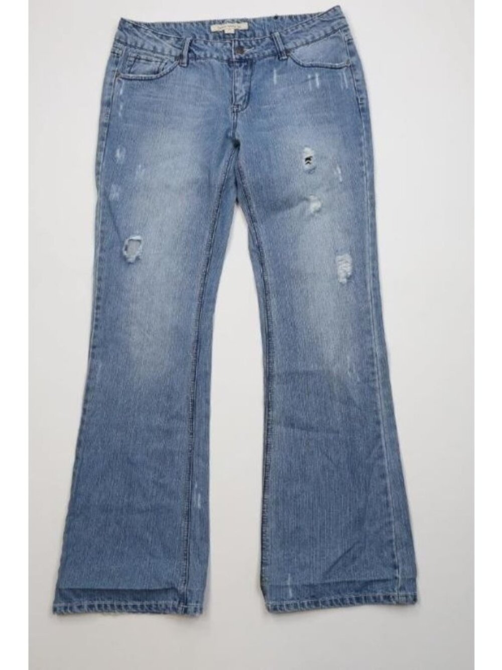 Vintage Y2K Forever 21 Twenty One Womens 30 Distressed Babydoll Flared Jeans